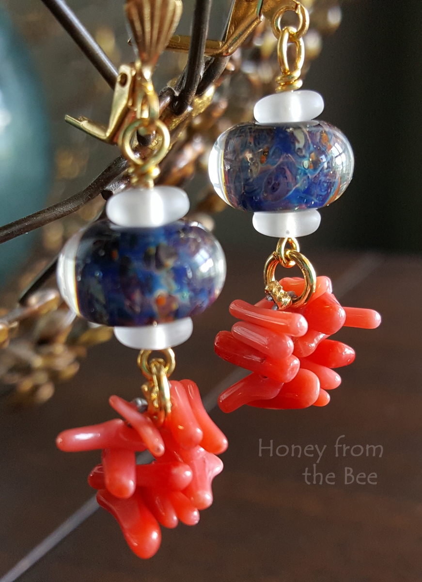 Living Coral earrings