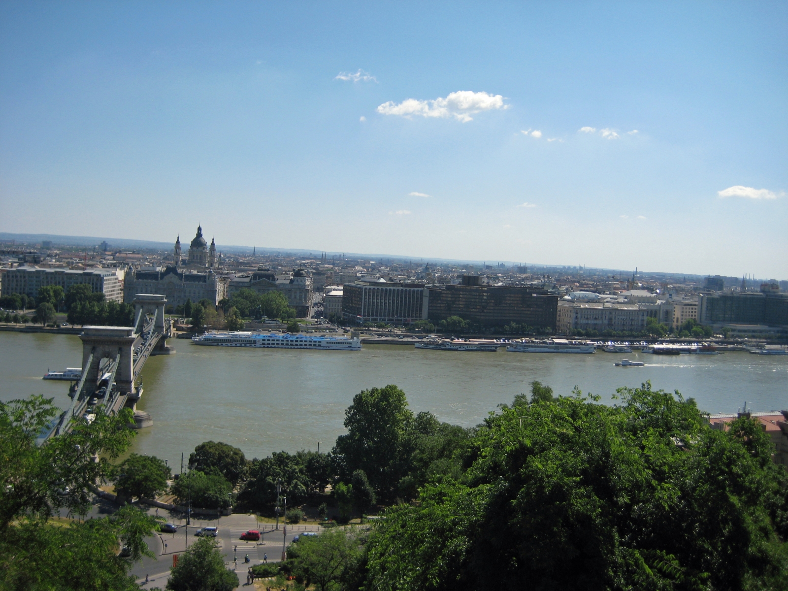 Pest and Danube from Castle Hill, Budapest, Hungary