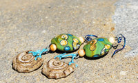 Beach Inspired Earrings, copyright Honey from the Bee