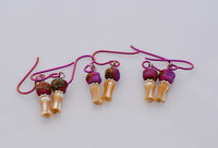 Sugar Plum Artisan Earrings, copyright Honey from the Bee