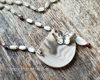 Mother of Pearl butterfly necklace