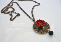 One of a kind Poppy Necklace