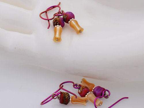 Small Artisan Earrings, copyright Honey from the Bee