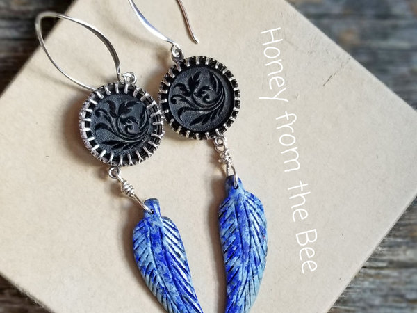 Lapis Lazuli dangle earrings
