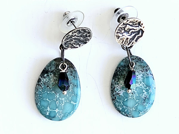 Sterling silver and turquoise earrings