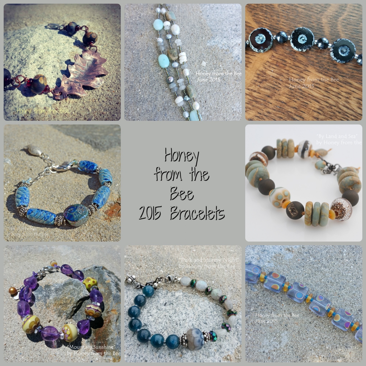 Artisan bracelets by Honey from the Bee