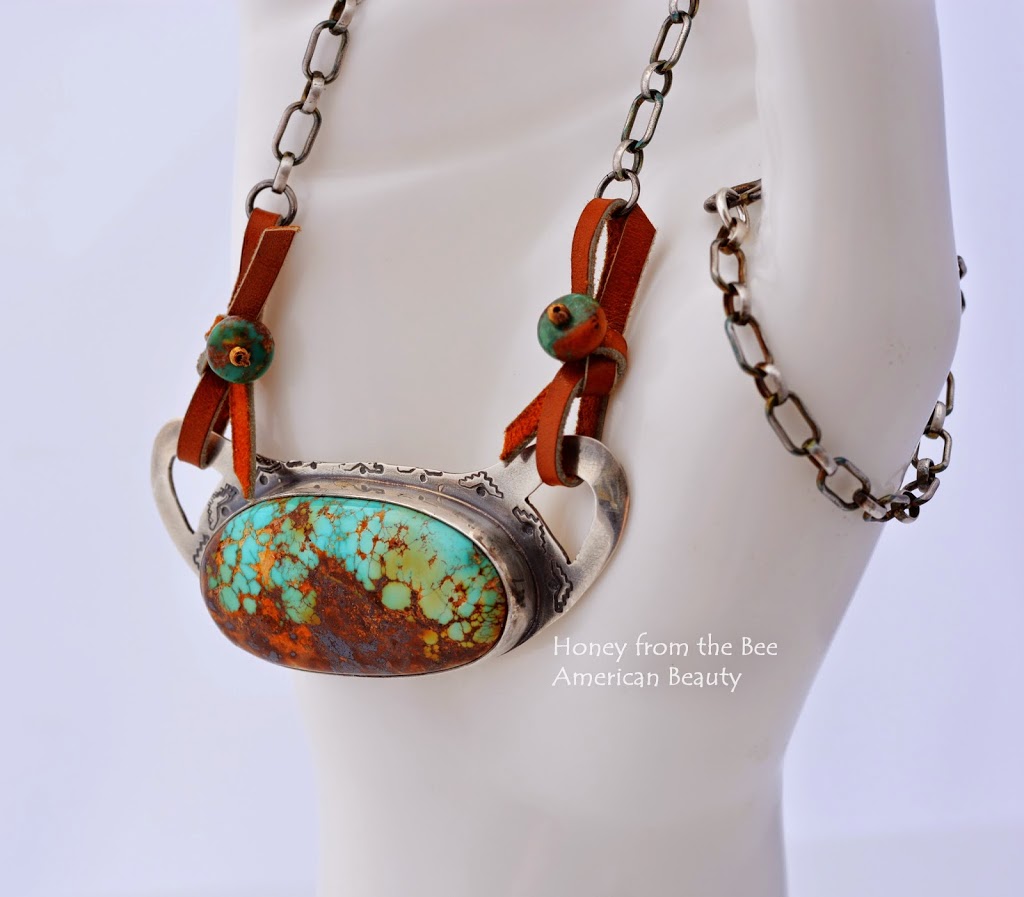Turquoise and Silver Artisan Necklace