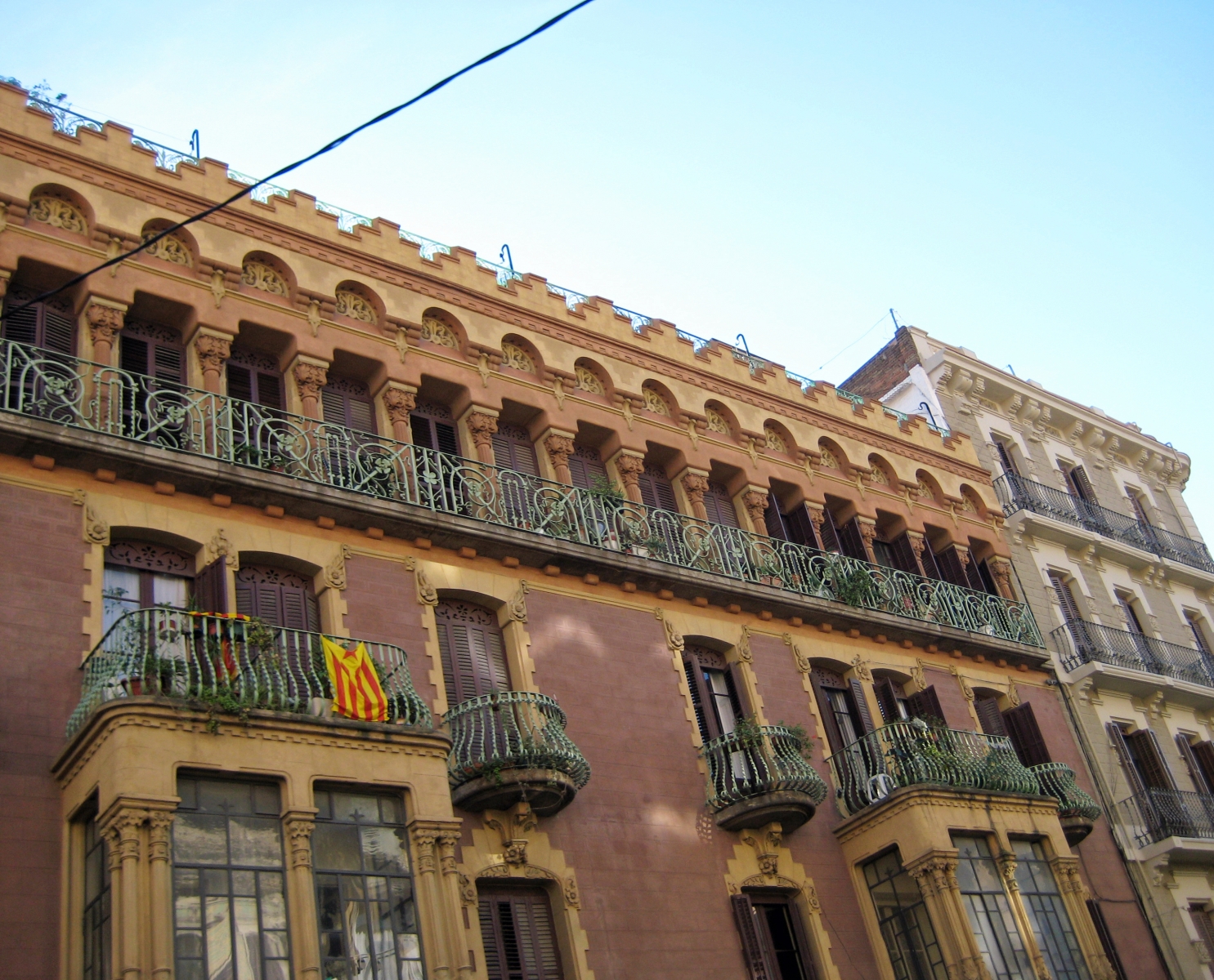 Ironwork Balconies with patina in Barcelona