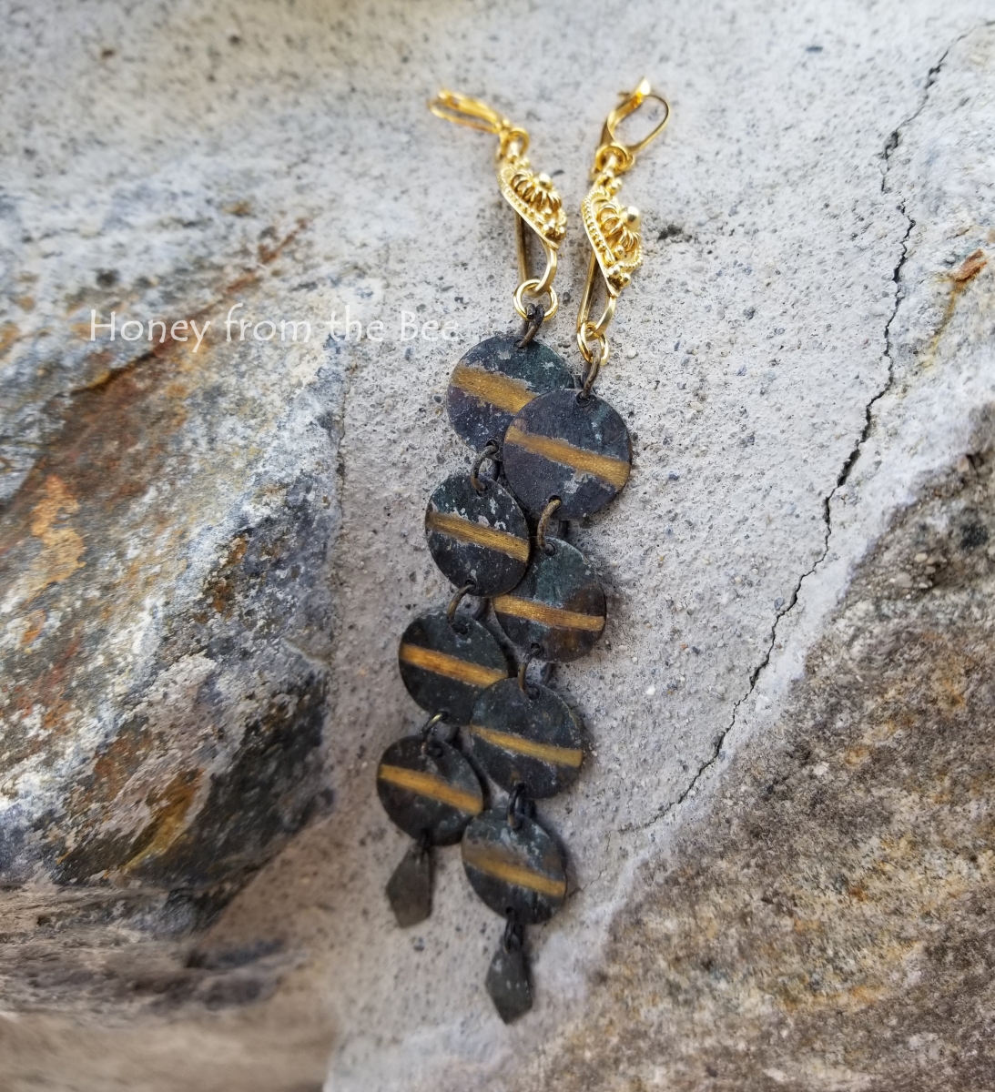 Shoulder Duster metal earrings