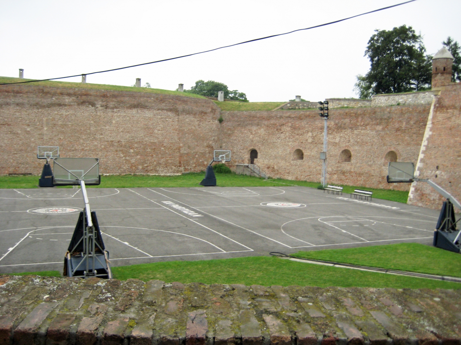 Basketball Courts in Kalemegdan Fortress, Belgrade, Serbia