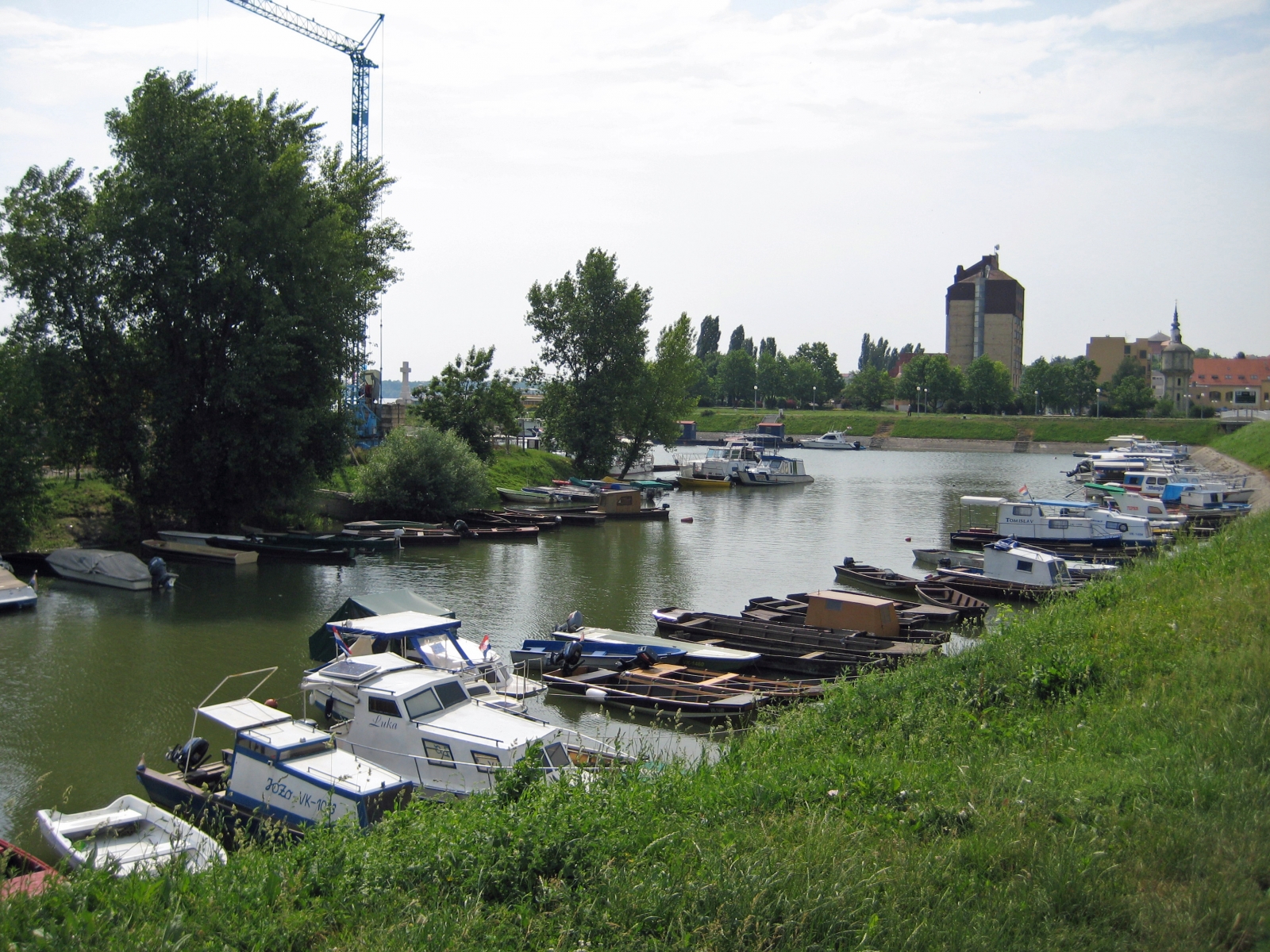 Boat Harbor near Vukovar, Croatia
