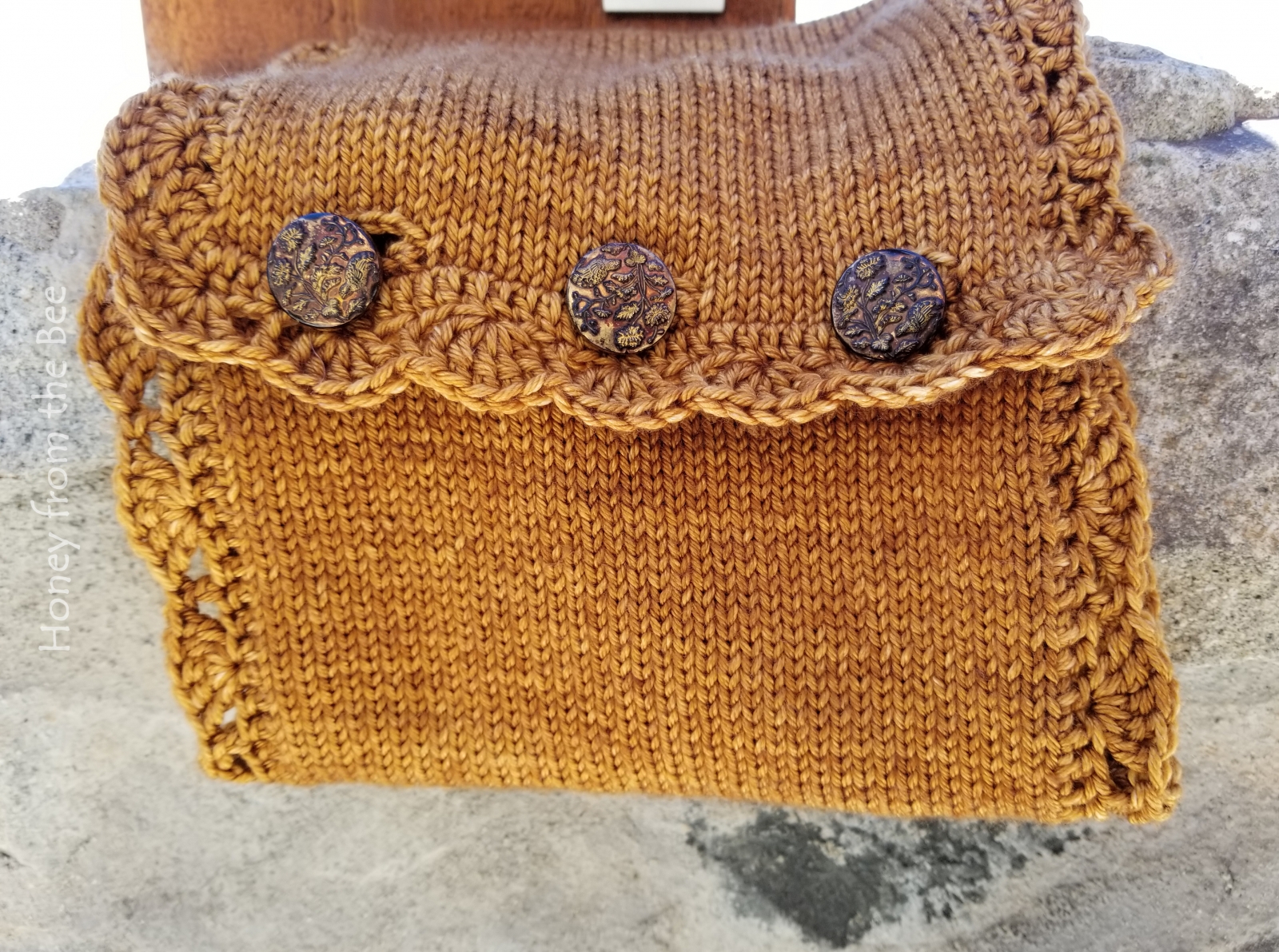 Bronze Handknit Cowl