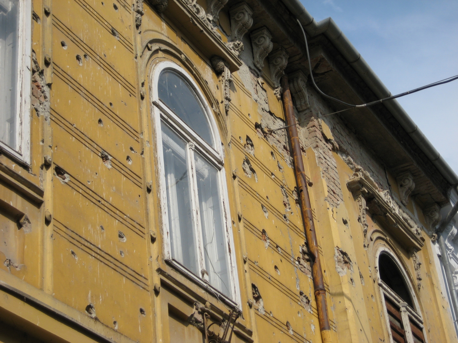 Bullet ridden building, Vukovar, Croatia