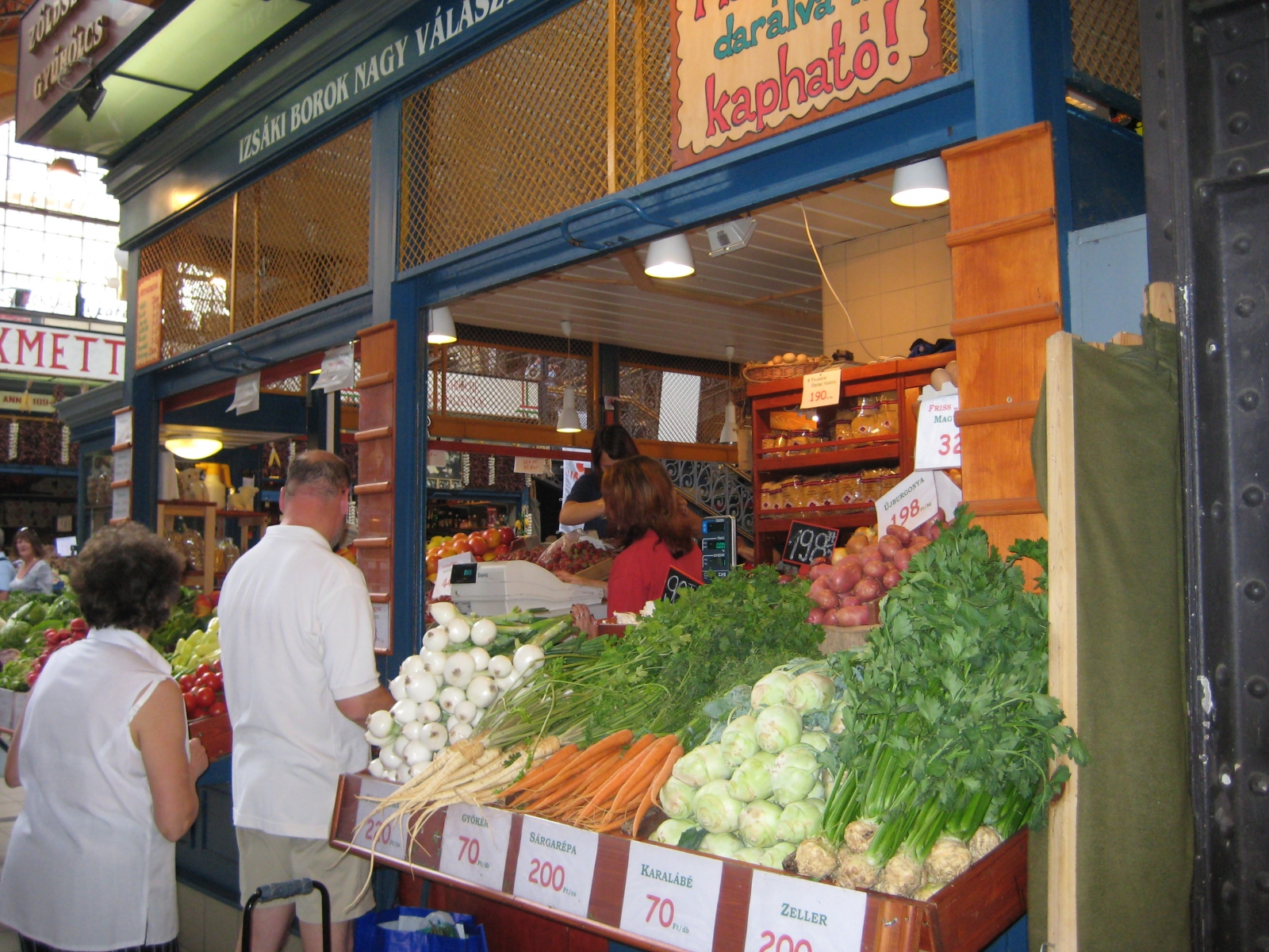 Central Market Hall, Vegetables, Budapest, Hungary