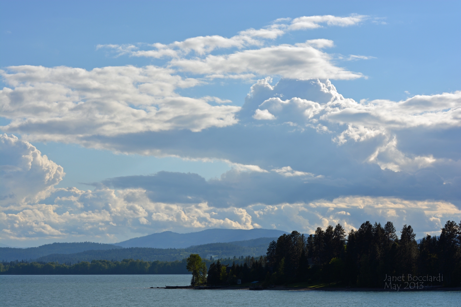 Cloudy Skies over the lake