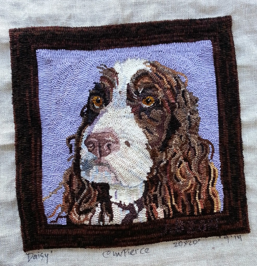 Daisy - My English Springer Spaniel hooked rug