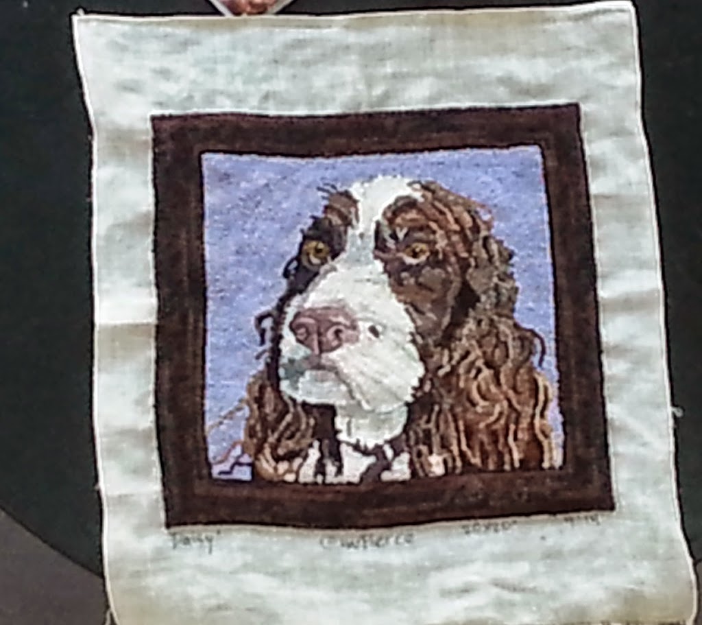 Springer Spaniel hooked rug