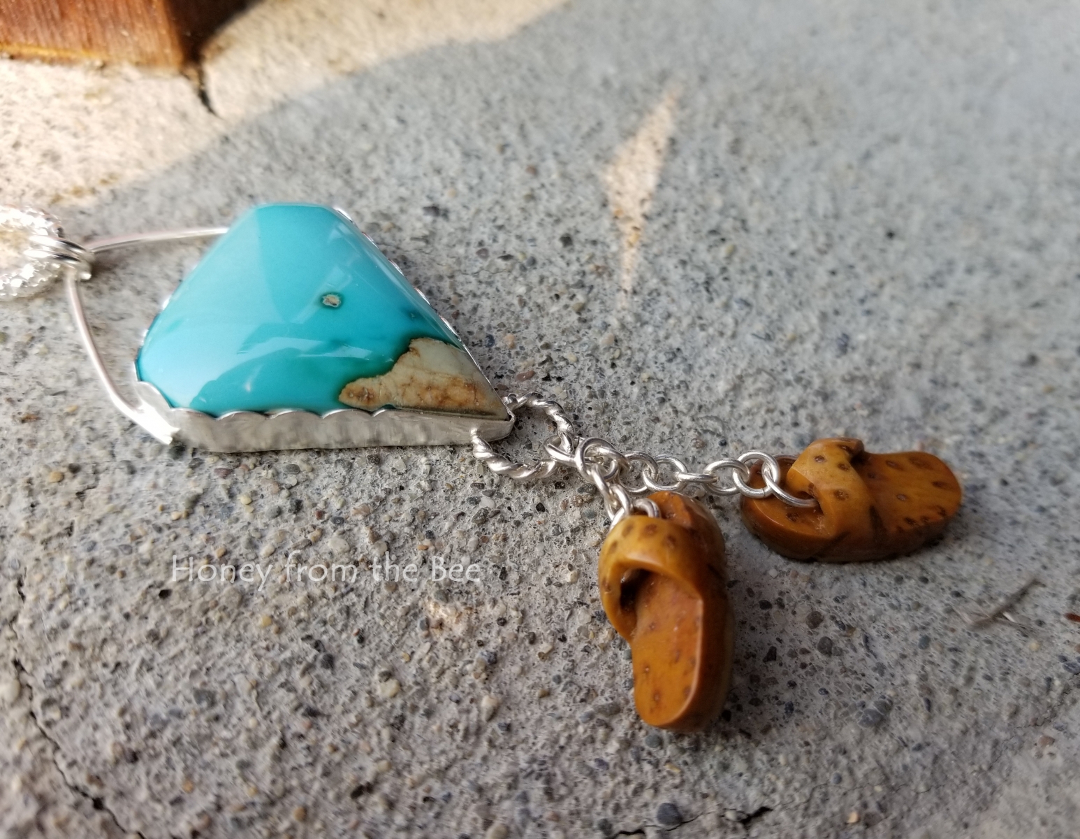 Blue Gem Turquoise Pendant