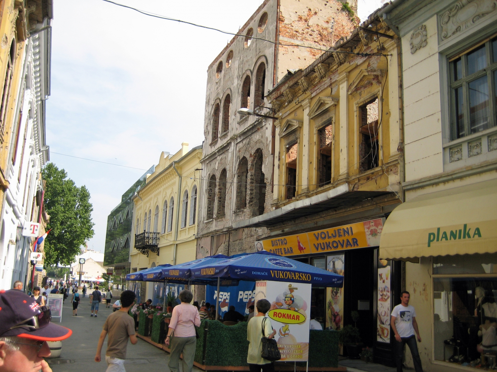 Downtown Vukovar, Croatia