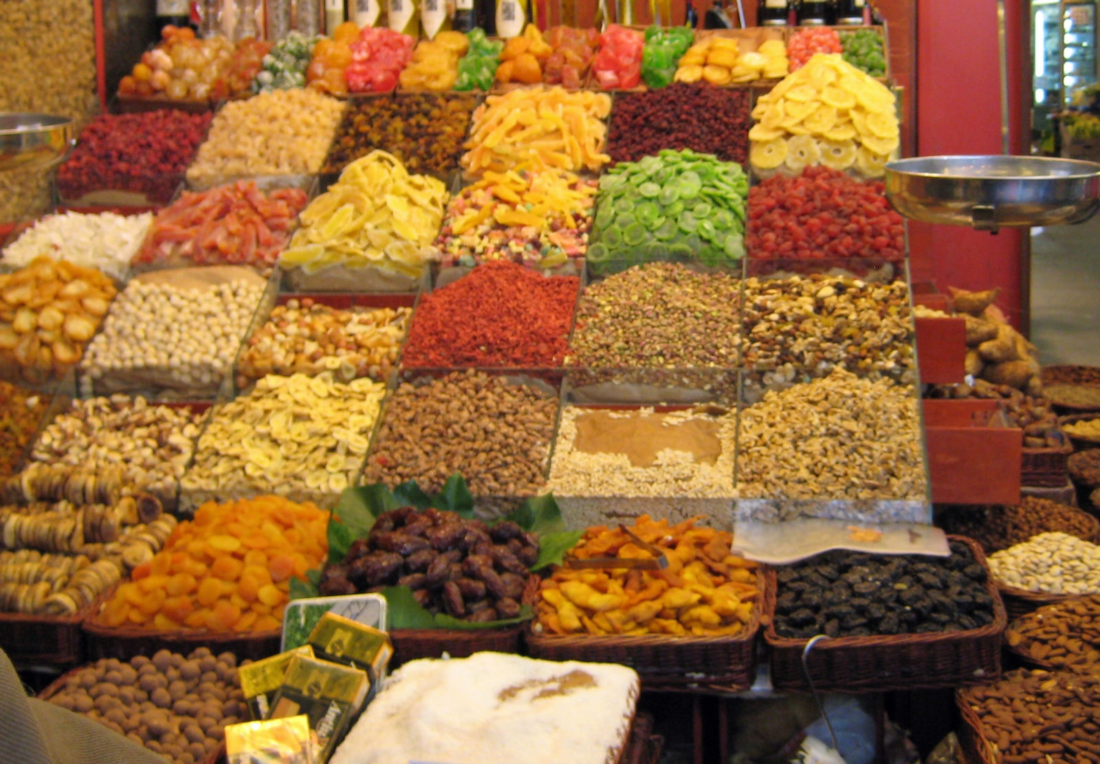Dried fruits and nuts, Barcelona, Spain