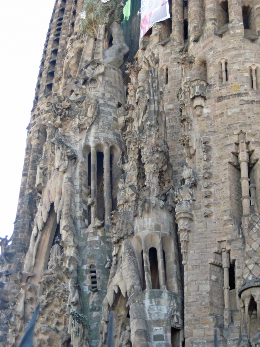 Facade of the Nativity, La Sagrada Familia, Barcelona, Spain