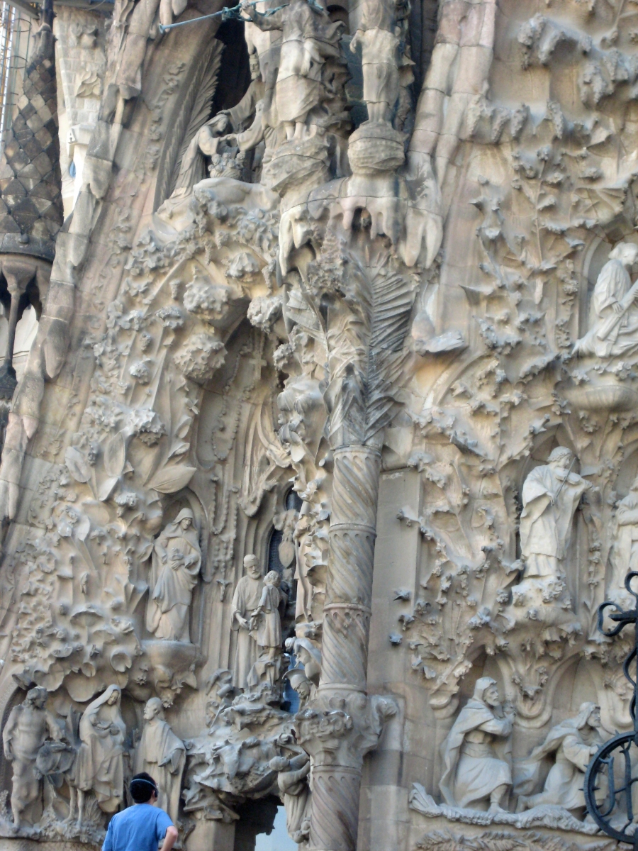 Facade of the Nativity, La Sagrada Familia, Barcelona, Spain