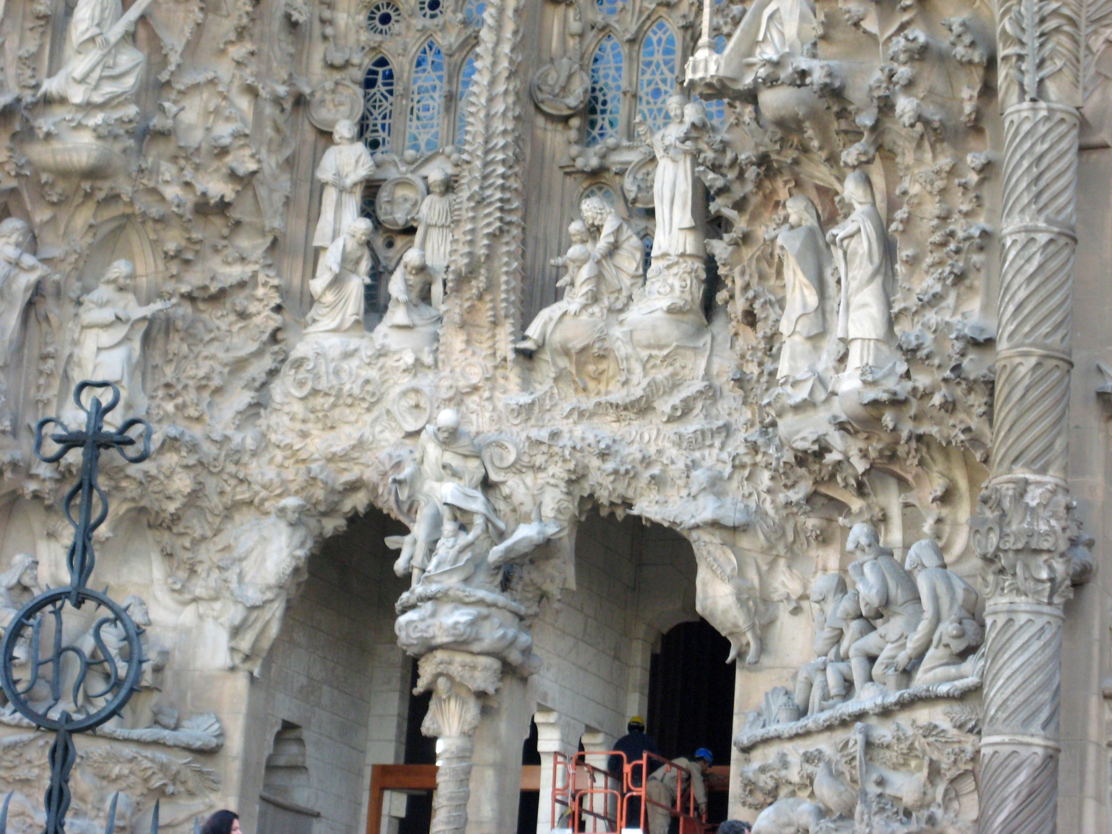Facade of the Nativity entrance, La Sagrada Familia, Barcelona, Spain
