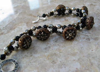 Antique Button Bracelet by Honey from the Bee