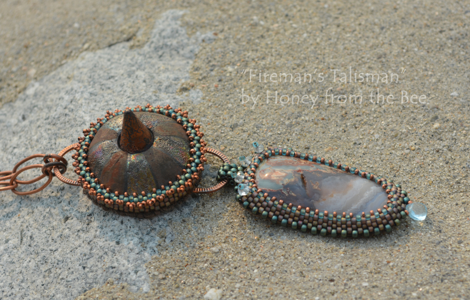 Prudent Man Plume Agate necklace