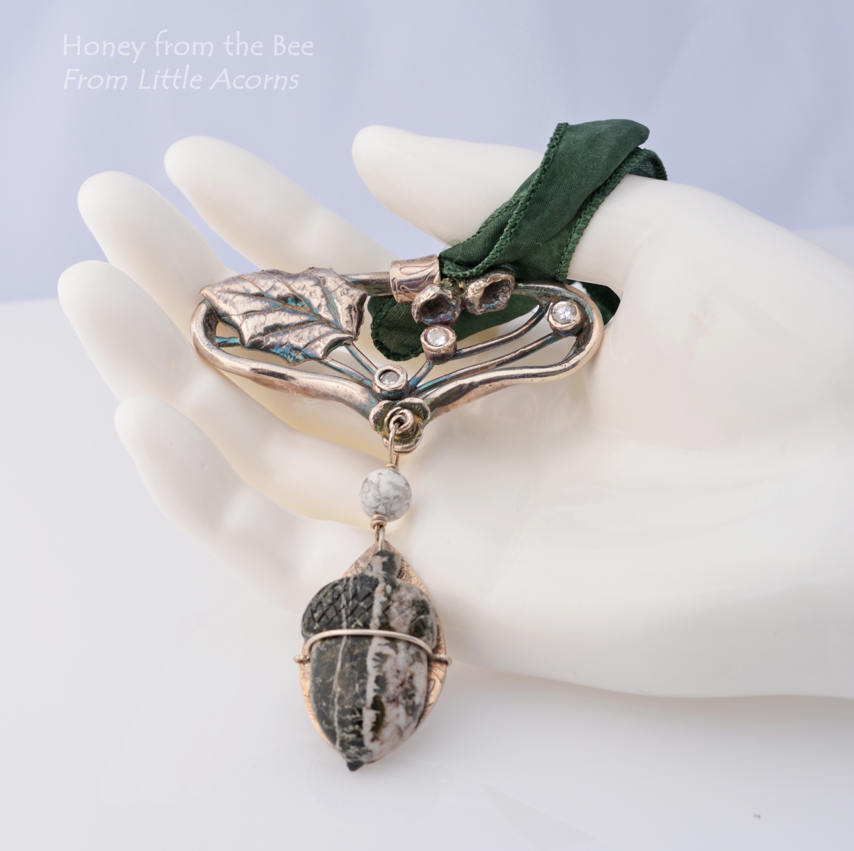 Art Nouveau Artisan Necklace by Honey from the Bee
