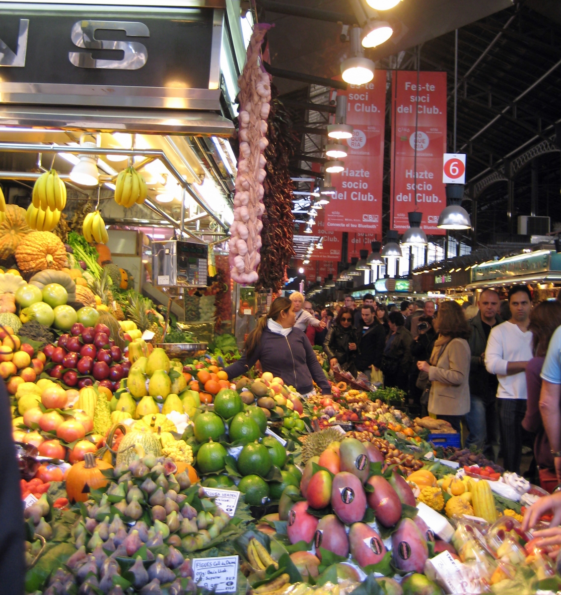 Fruit stand, Barcelona, Spain