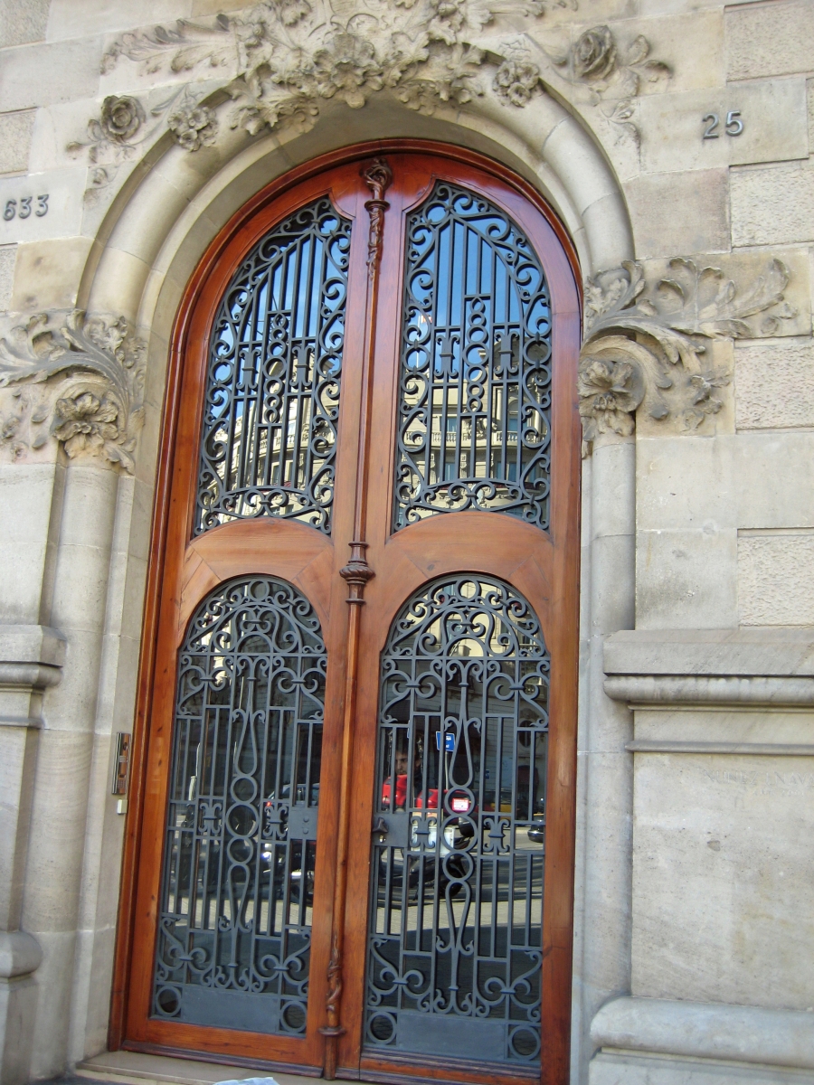 Ironwork gate in Barcelona