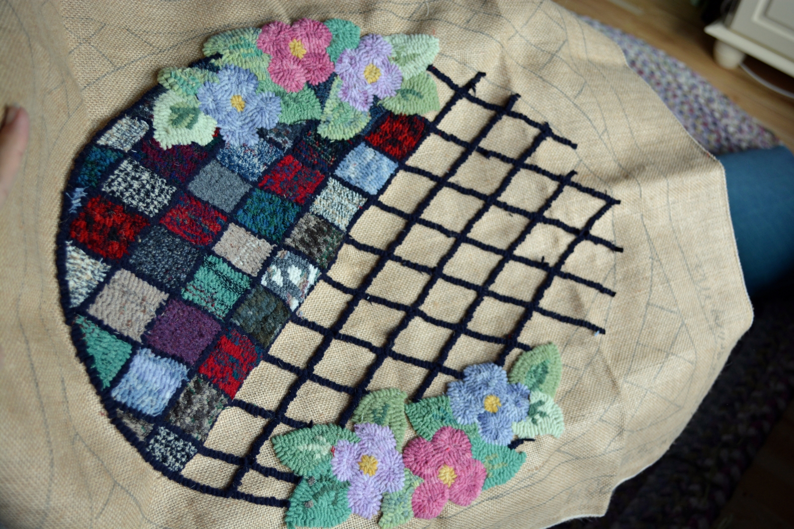 Grandmother's Hooked Rug by Janet Bocciardi