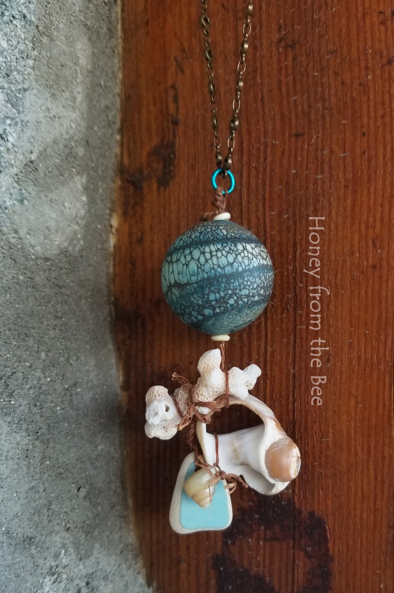 Ocean inspired artisan necklace