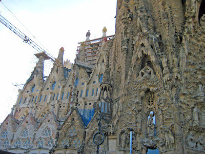 Facade of the Nativity, La Sagrada Familia, Barcelona, Spain