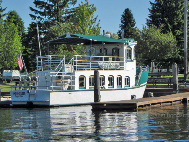 Shawnodese in port on Lake Pend Oreille