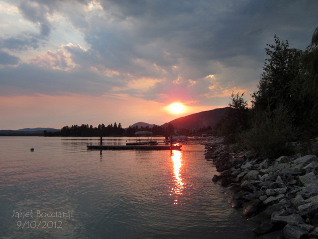 Sunset on Lake Pend Oreille