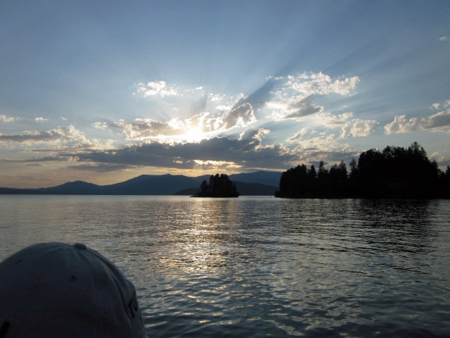 Lake Pend Oreille at sunset