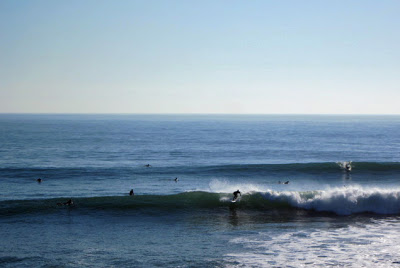Surfers at Cowell's