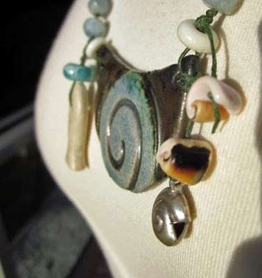 Ocean inspired statement necklace by Honey from the Bee