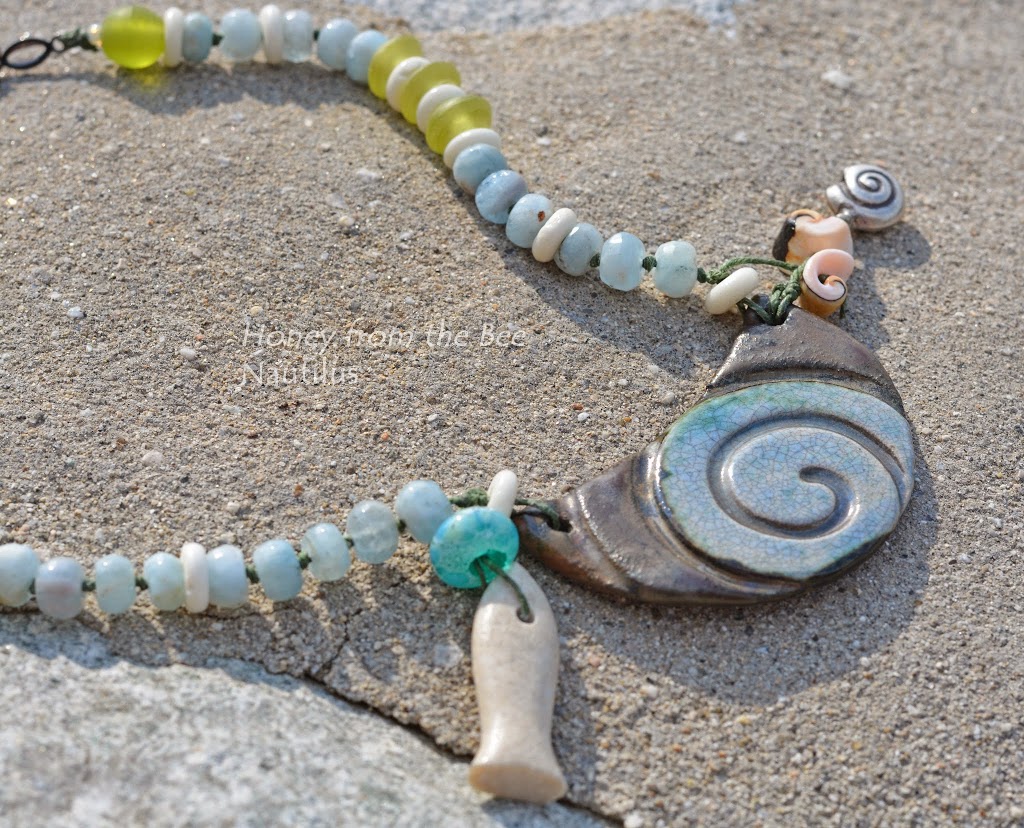 Ocean inspired statement necklace