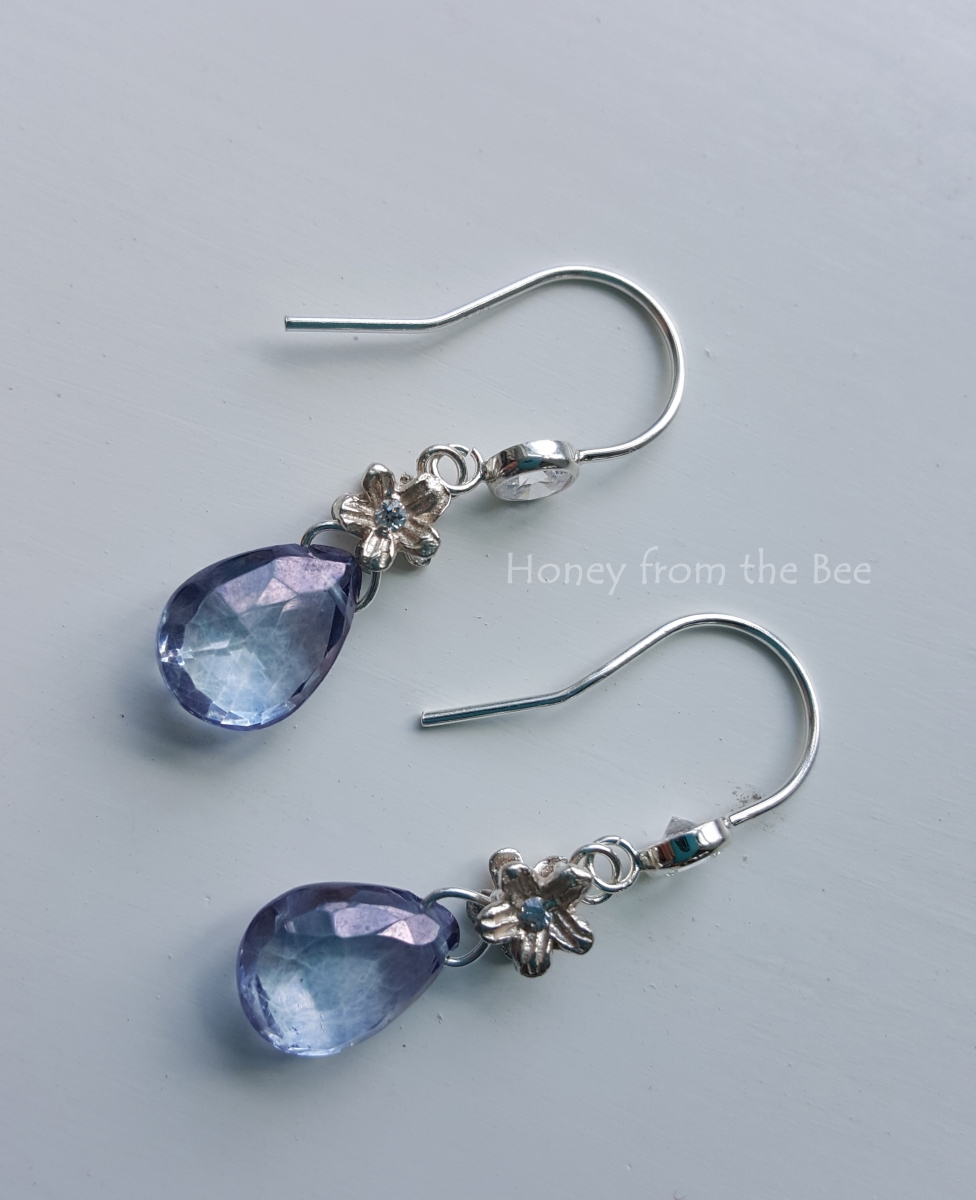 Tanzanite Mystic Quartz earrings