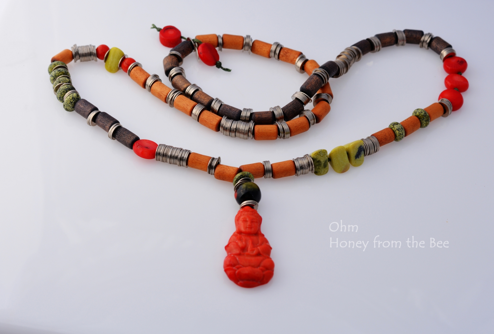 Ohm Buddha necklace