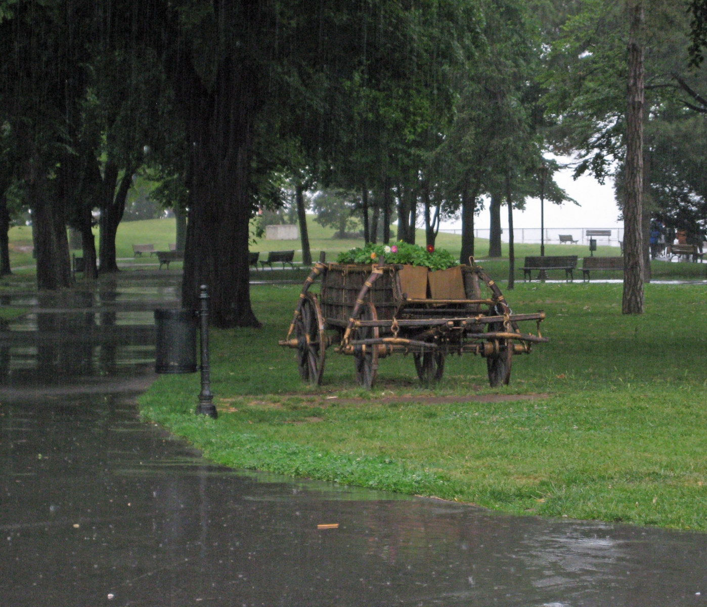 Old cart in Kalmegdan Fortress, Belgrade, Serbia