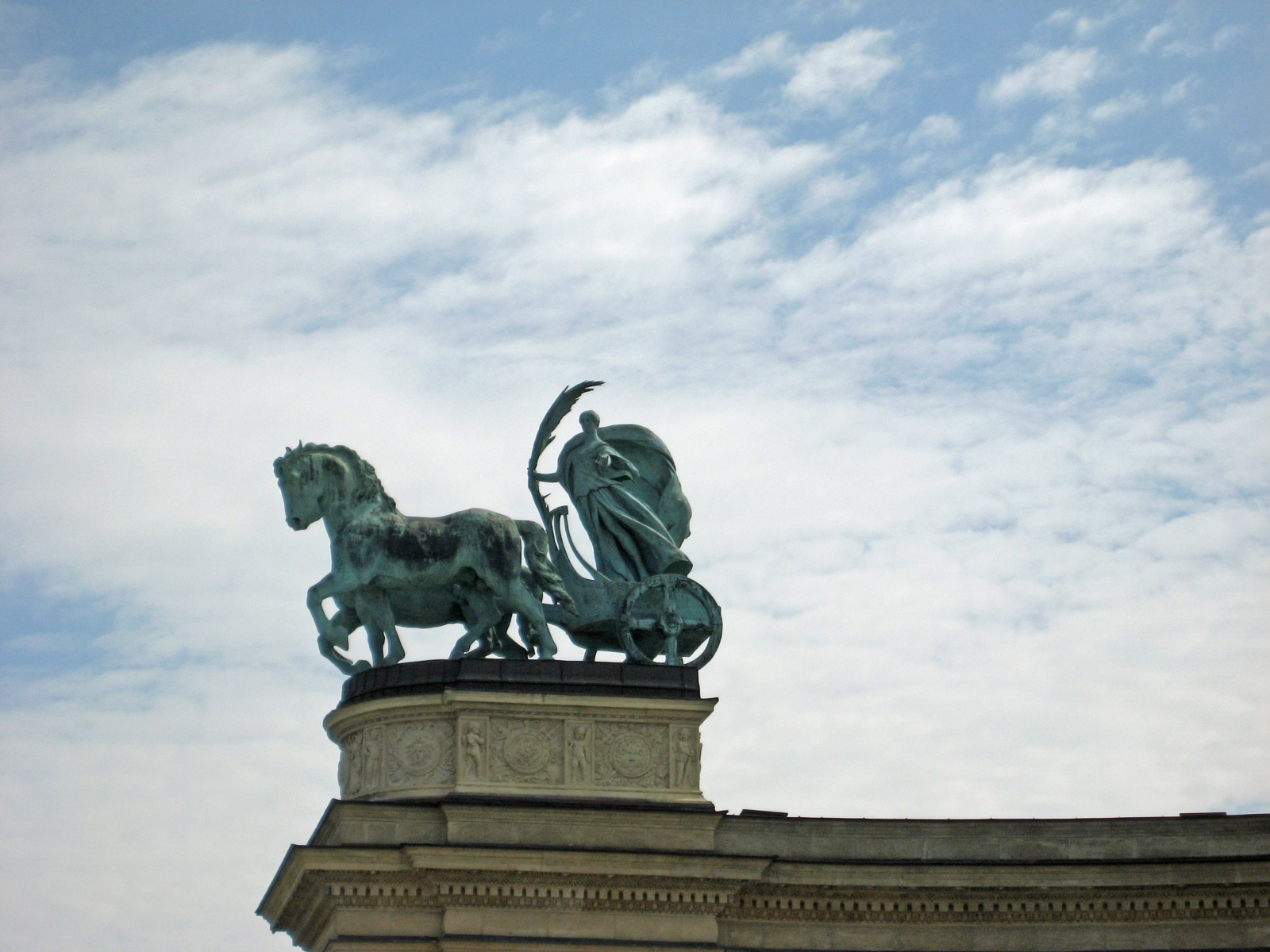 Peace statue, Heroes' Square, Budapest, Hungary