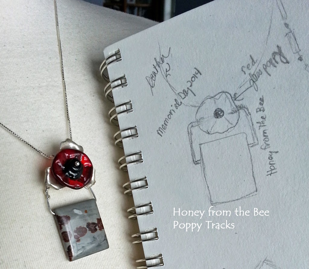 Poppy Pendant with original design