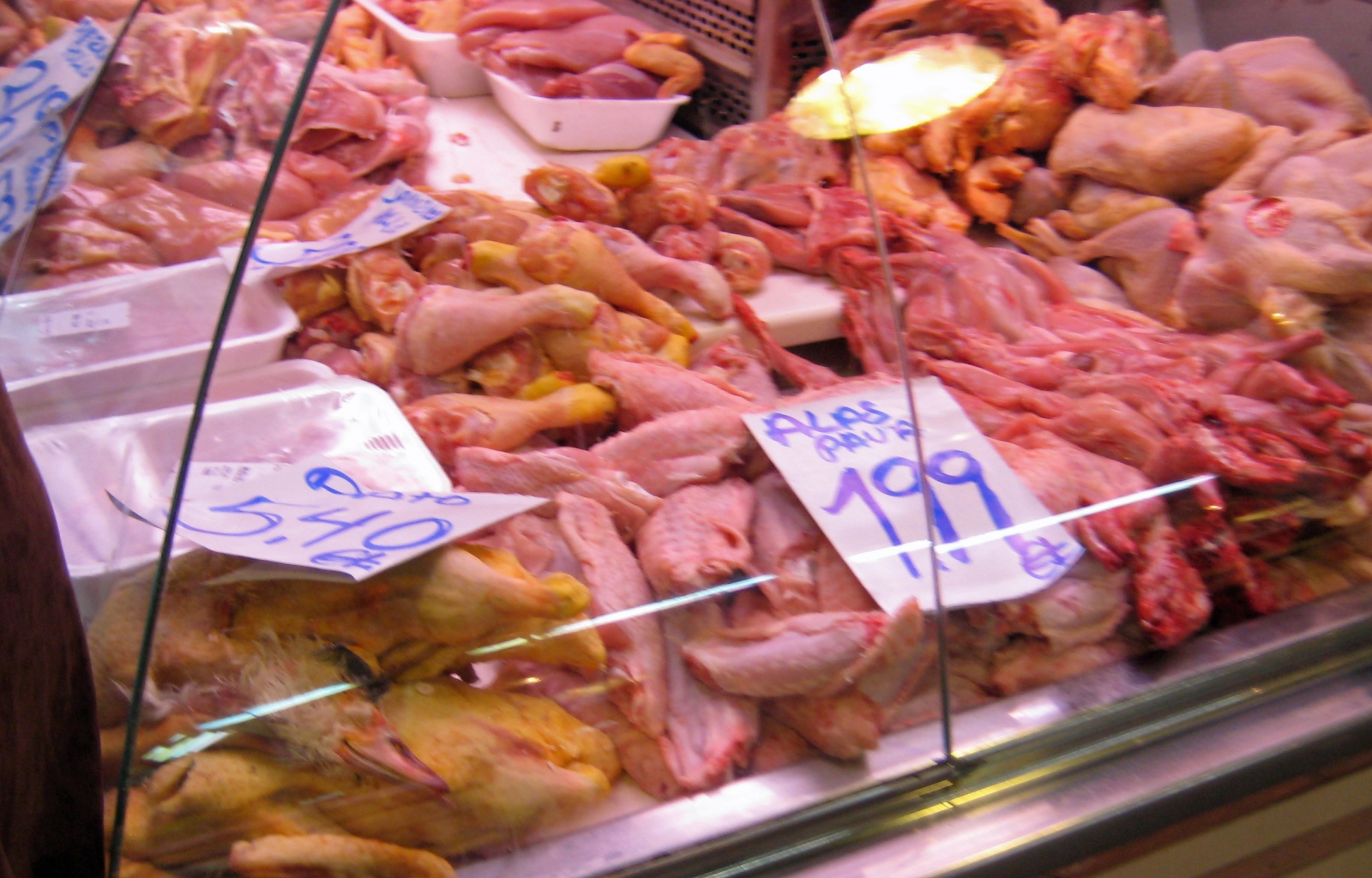 Poultry shop, Farmer's Market, Barcelona, Spain