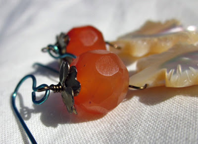 Pumpkin Earrings by Honey from the Bee