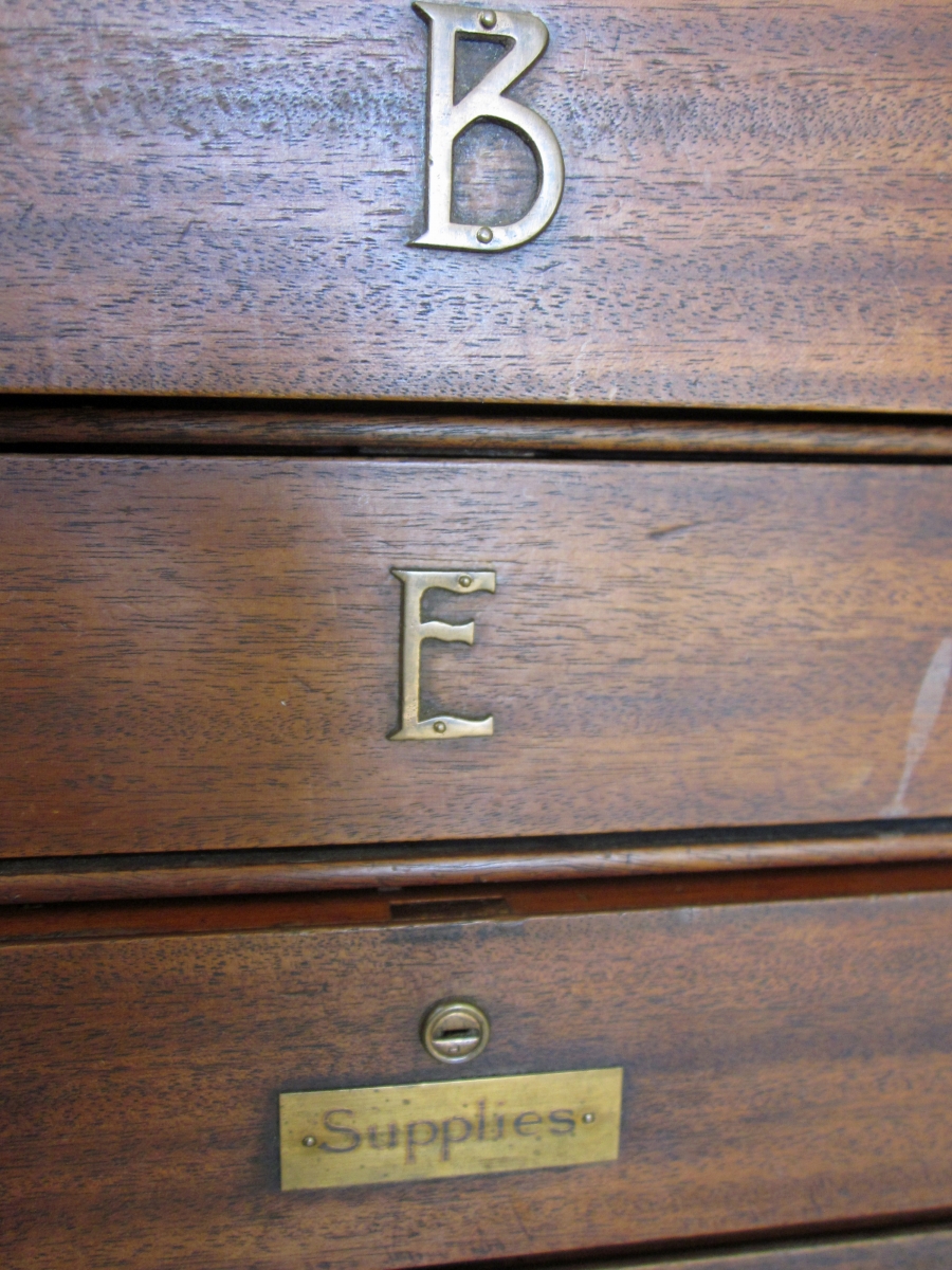 Antique Register stand with great font