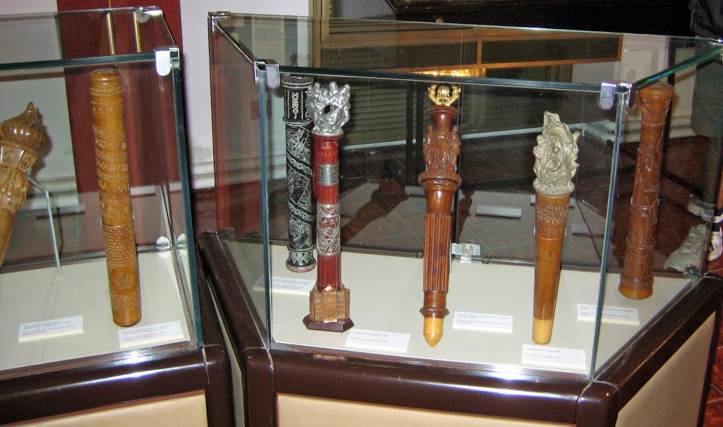 Relay Race batons, Tito's Museum, Belgrade, Serbia